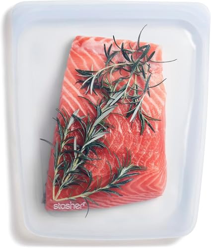 Reusable Half Gallon Silicone Food Storage Bag (Clear)