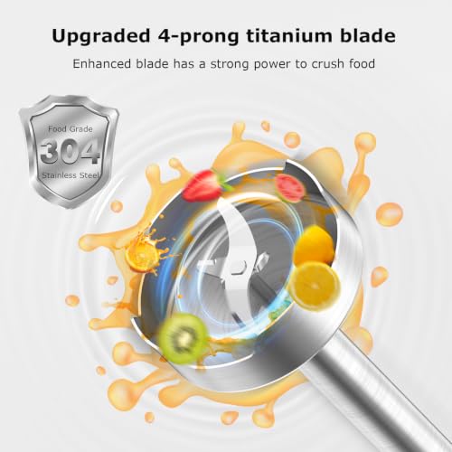 Immersion Blender with 2 Mixing Speed (White / Single)