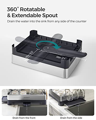 2 Tier Dish Drying Rack for Kitchen Counter