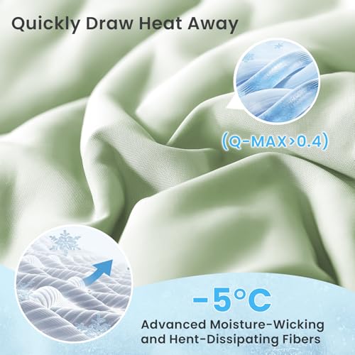 Cooling Comforter Twin Size (Cool Green / Cooling Twin（90*68）)