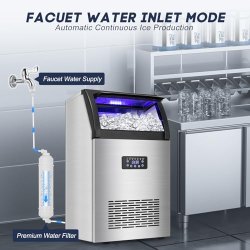 Commercial Ice Maker Machine 150LBS (Stainless Steel)