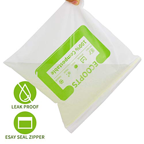 100% Compostable Large Sandwich Zip Bag
