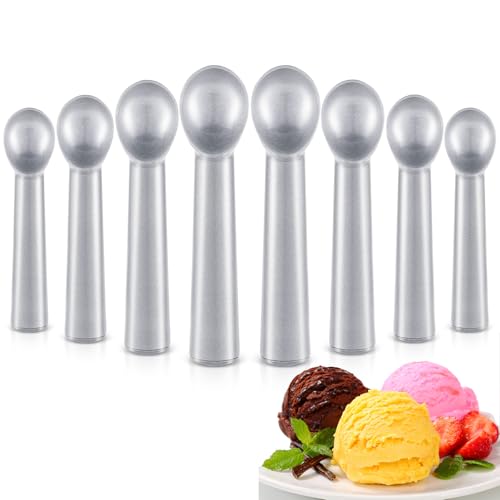 12 Pcs Ice Cream Scoop Set (Silver)