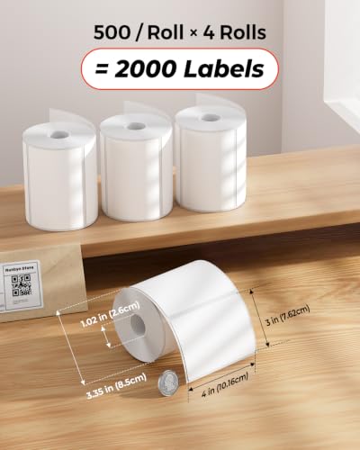 4x3 Thermal Labels (White / 4x3")