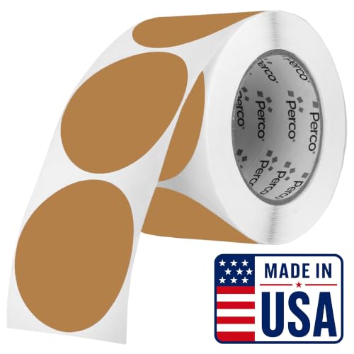 Kraft Brown Round Circle Dot Sticker 3 (Kraft Brown / 3 Inch)