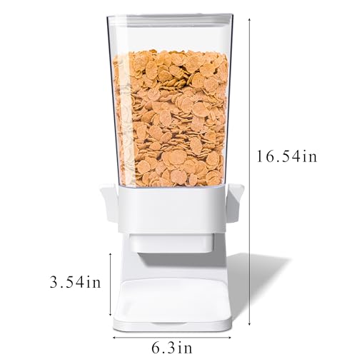 Cereal Dispenser Countertop (5L, White, 3Pc / 5L)