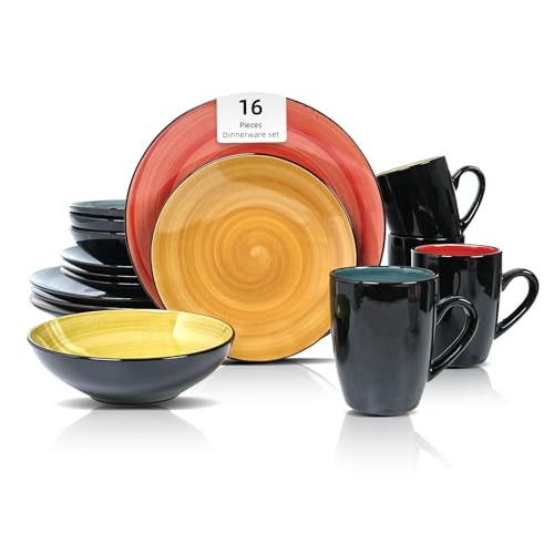 HomeVss Stoneware Sonoma 16pc Dinnerware Set