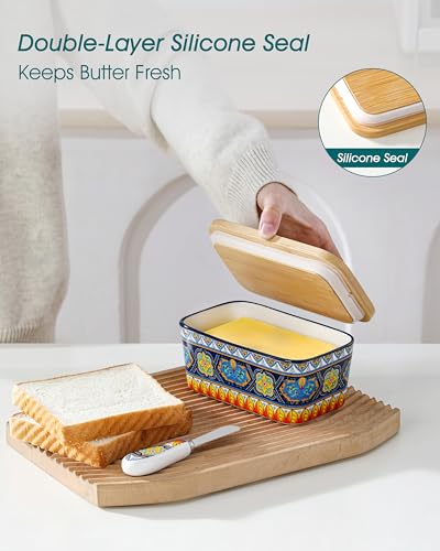 KRVI Butter Dish with Lid (Berber Mosaic)