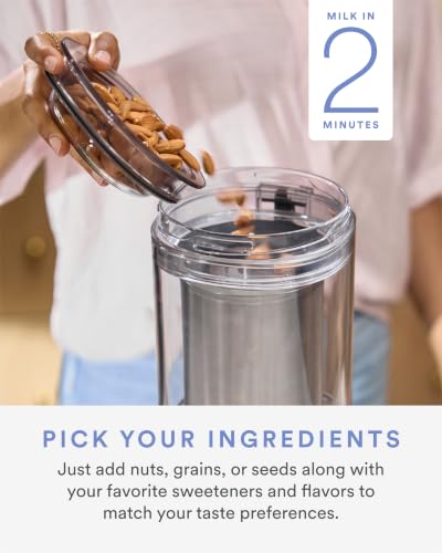 M1 - Plant-Milk Maker - Homemade oat and nut milk - White (32 Fl Oz)