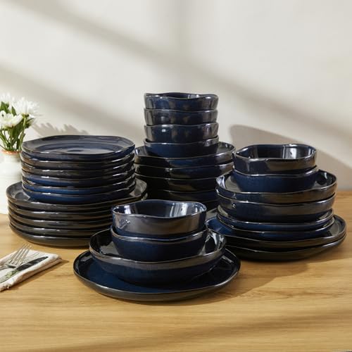 Stoneware Dinnerware Sets for 8 (Starry Blue / Set (32pcs))