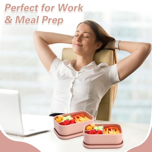 6 Pcs Silicone Bento Box (6 Count)