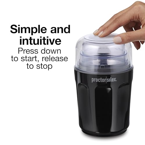 Sound Shield Electric Coffee Grinder for Quiet Grinding (12 Cups)
