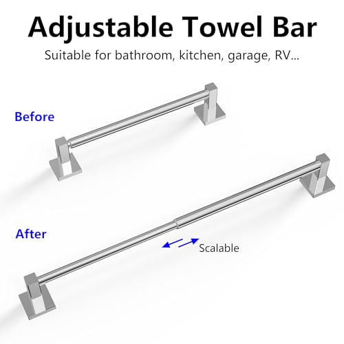 Towel Bar Towel Racks for Bathroom Wall Mounted (Chrome / Wall-Mounted)