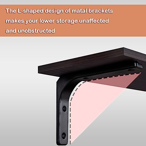 Long Wall Shelves (Espresso / 47.3 Inch)
