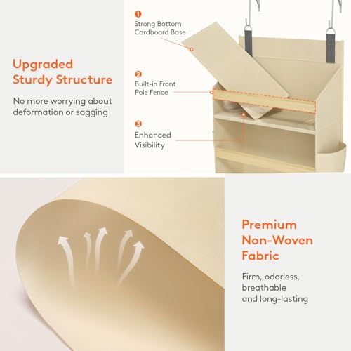 1 Pack Over the Door Organizer (Beige / 10 section)
