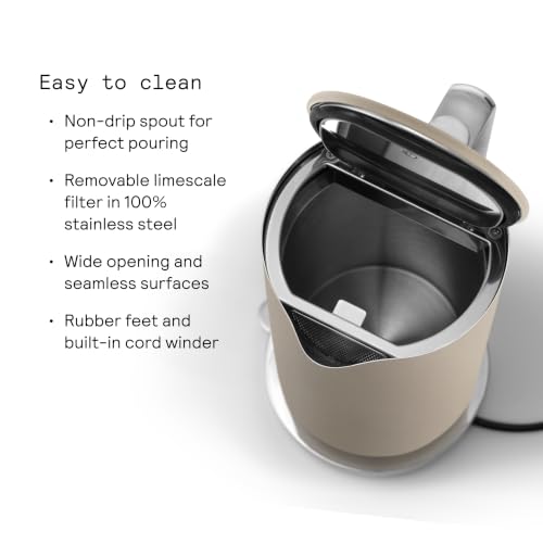 Kettle Electric Stainless Steel Tea Kettle 1.2L (Sand)