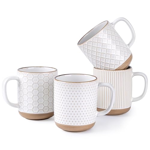 Coffee Mugs Set of 4 (Off-White / Set of 4 (12 Ounces))