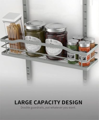 Grey 9 Tier Over The Door Pantry Organizer (9-Tier Standard / Grey)