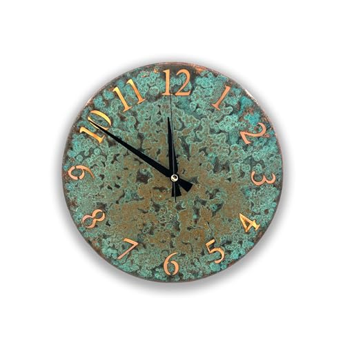 Handmade Pure Copper Wall Clock for Home Decoration (Numbers of Patina / 11)