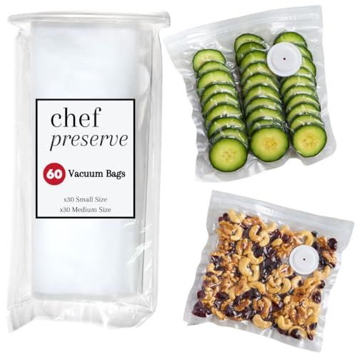 Reusable Vacuum Sealer Bags for Food (60 Count)