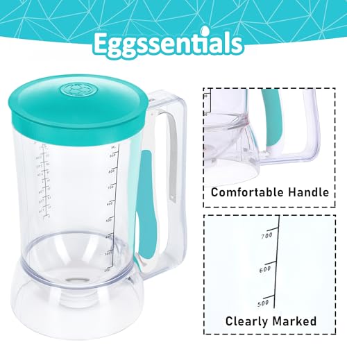 Pancake Dispenser for Batter (Teal / 4 Cup Capacity)