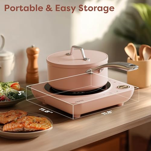 CATIH1A P Portable Induction Cooktop (Pink)