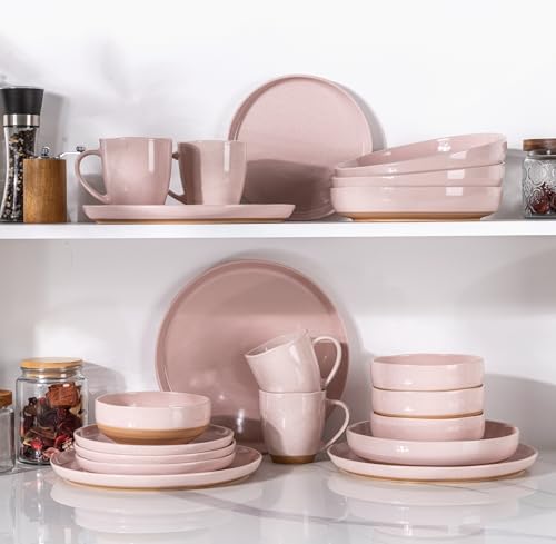 8.75'' Large Ceramic Pasta Bowls (Cloud Pink(8.75inch))
