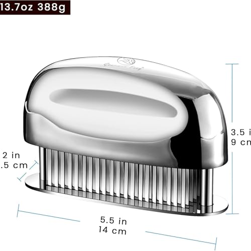 Meat Tenderizer Tool with 60 Stainless Steel Sharp Needles (Meat Tenderizer Tool)