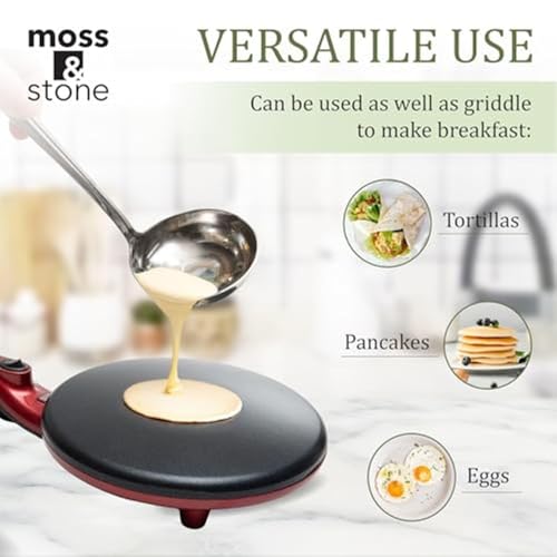 Red Electric Crepe Maker (8 Inch Corded / Red)