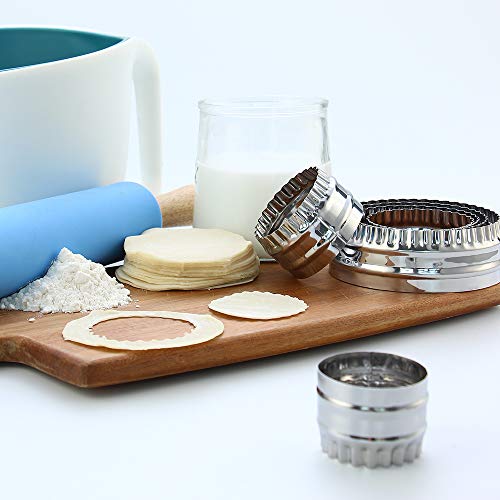 Fluted Cookie Cutters (6 PCS - Fluted Round)