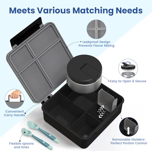 Bento Lunch Box for Kids with 8oz Soup Thermo