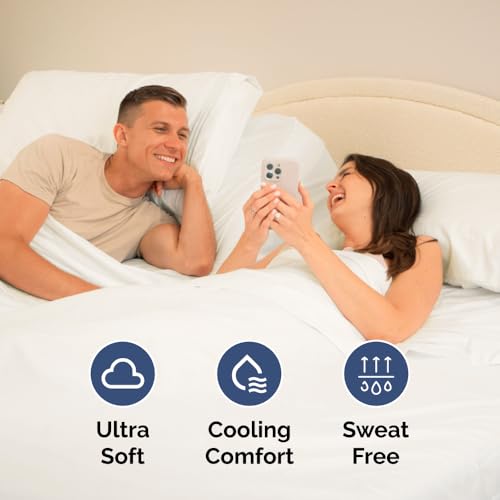 Flex Top Split Head King 4 Piece Sheet Set (02 - Antique White / Split Head/Flex Top)
