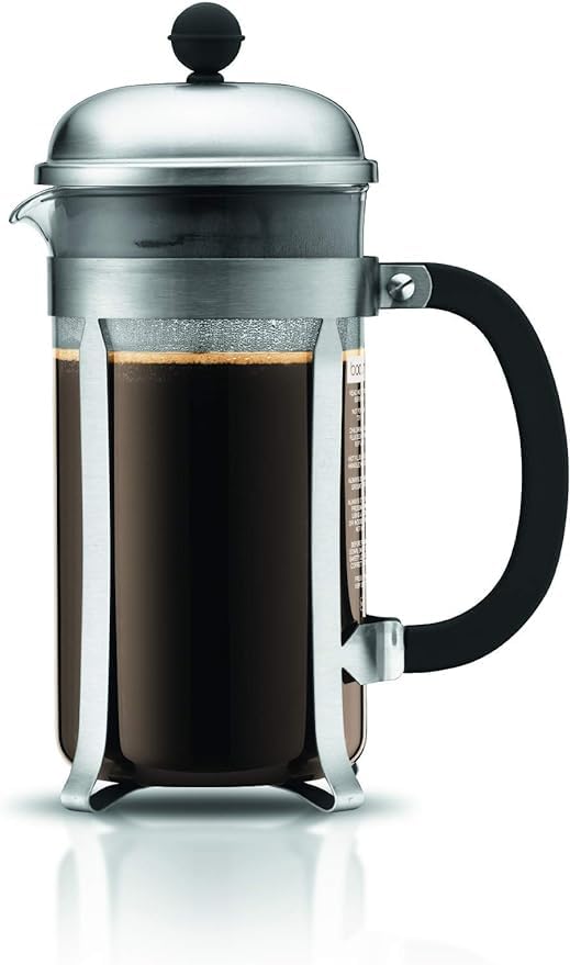 34oz Chambord French Press Coffee Maker (Matte Chrome / 34 oz)