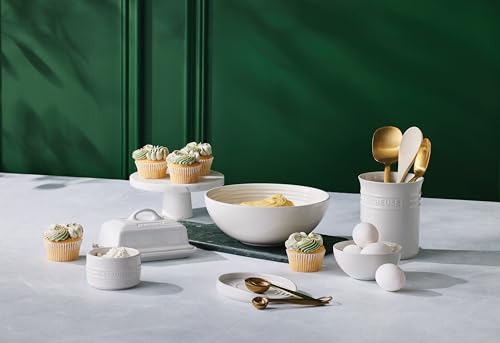 Stoneware European Butter Dish (White)