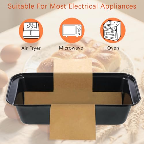 100 Pcs 8x4 in Loaf Pan Liners for Baking Bread Pan Parchment Paper (8.27*4.33 inch)