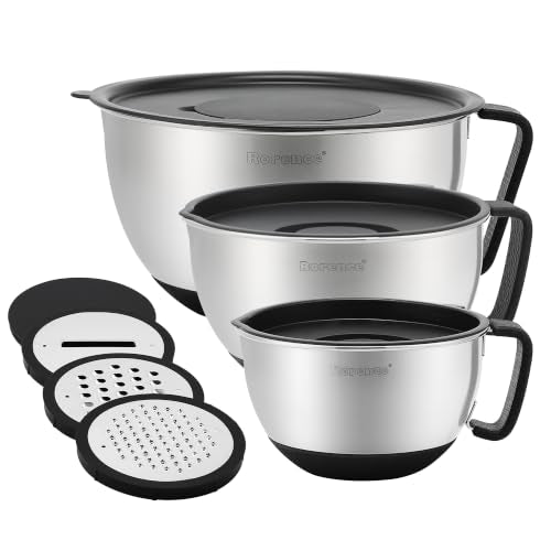 Mixing Bowls with Lids Set (Black / 6 piece)