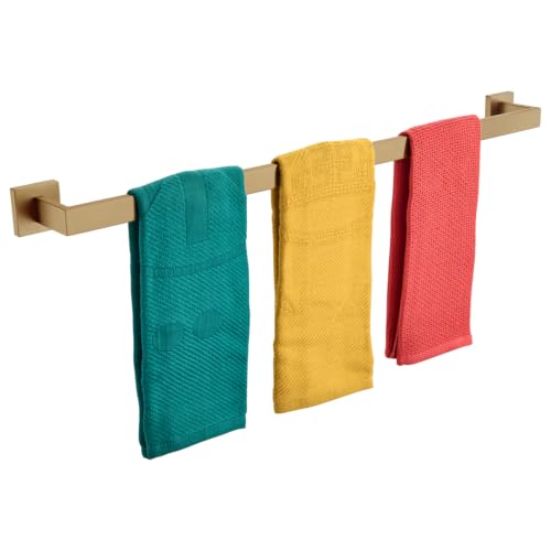 32 Inch Towel Rack for Bathroom Kitchen Towel Rails Wall Mount SUS304 Stainless Steel Towels Holder (Champagne Bronze / 32-Inch)