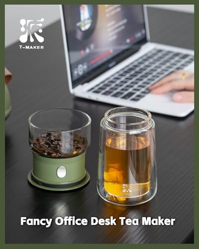Modern Glass Infuser Teapot (05-Army Green / 9oz)