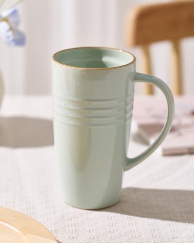 Jupiter Large Coffee Mug (Jupiter-Light Green and Vanilla White / 4pcs)