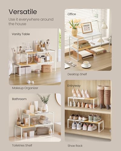 Spice Rack Expandable Cupboard Shelf Orgnizer (2 Count)