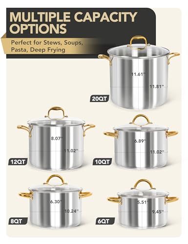 Stainless Steel Stock Pot (20 Quarts)