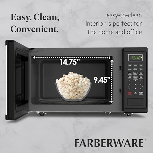 1.1 Cu. Ft. Countertop Microwave Oven (1.1 Cu. Ft / Black)