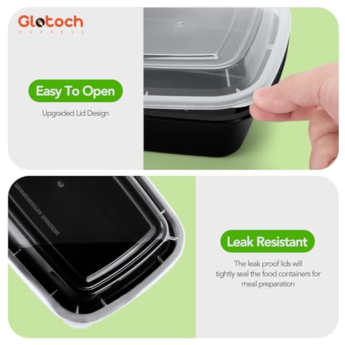Glotoch 28oz Meal Prep Containers (28oz-10pc)