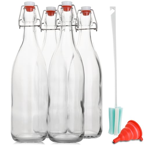 Flip Top Glass Bottle [1 Liter (33)