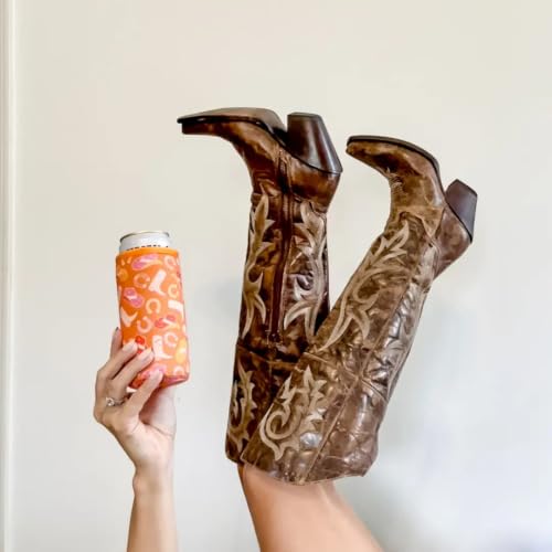CanSok Sleeve for Beer & Soda Insulated Neoprene Cover (Cowgirl Couture / 25oz Can Sleeve)