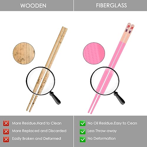 Chopsticks Reusable Dishwasher Safe (Pink)