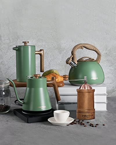 POLIVIAR French Press Coffee Maker (Green)