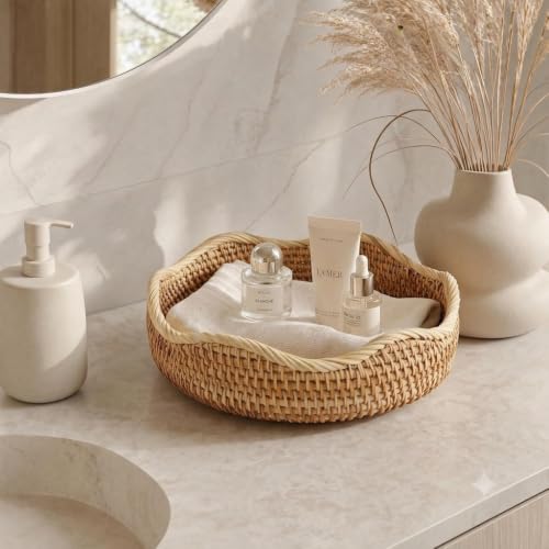 Small Rattan Bread Basket (Small - Natural)
