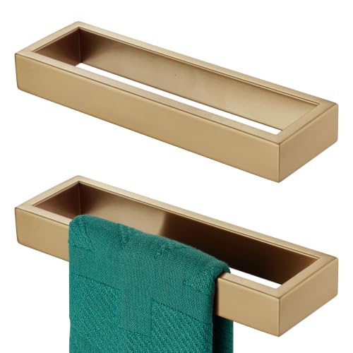 Towel Ring Wall Mount Hand Towel Racks 9 (Champagne Bronze / 2 Pack)