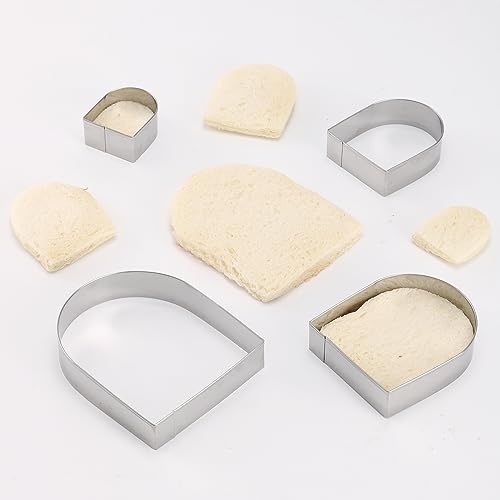 Arched Cookie Cutter Set ANCKNE 4 piece geometric cookie cutter molds (Arched)